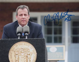 Chris Christie autograph
