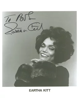 Eartha Kitt autograph