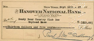 Paul McCullough autograph