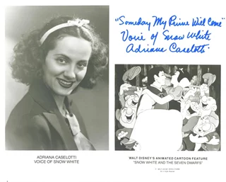 Adriana Caselotti autograph