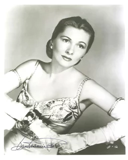 Joan Fontaine autograph