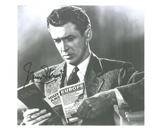 James Stewart autograph