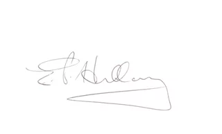 Sir Edmund Hillary autograph