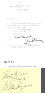 Casablanca autograph