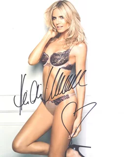 Heidi Klum autograph