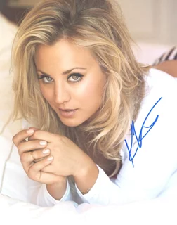 Kaley Cuoco autograph