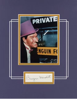 Burgess Meredith autograph
