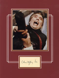 Christopher Lee autograph