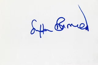 Saffron Burrows autograph