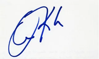 Christopher Knight autograph