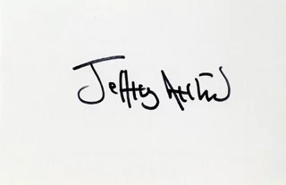 Jeffrey Archer autograph