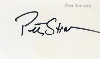 Peter Strauss autograph