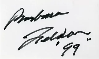 Barbara Feldon autograph