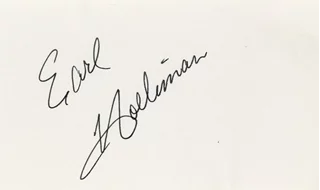 Earl Holliman autograph