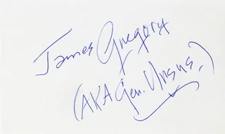 James Gregory autograph