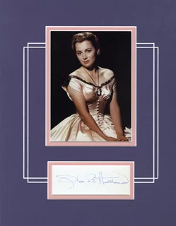 Olivia de Havilland autograph
