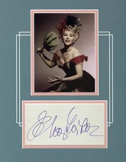 Eva Gabor autograph