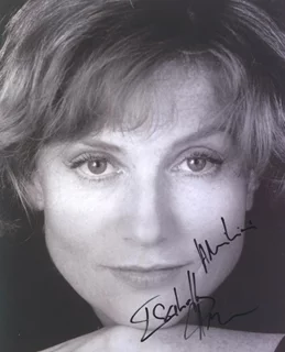 Isabelle Huppert autograph