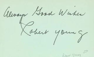 Robert Young autograph