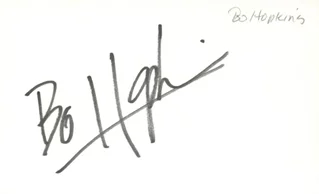 Bo Hopkins autograph
