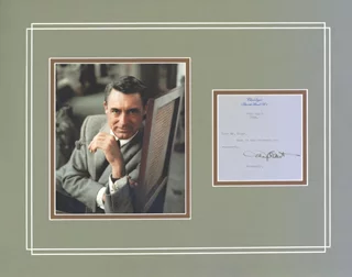 Cary Grant autograph