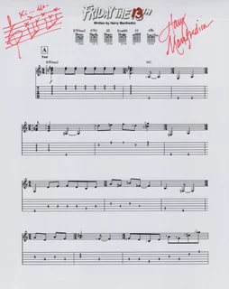 Harry Manfredini autograph