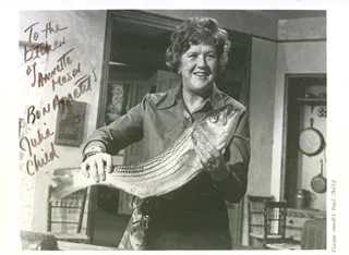 Julia Child autograph