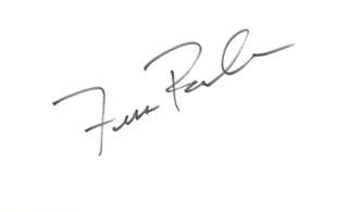Fess Parker autograph