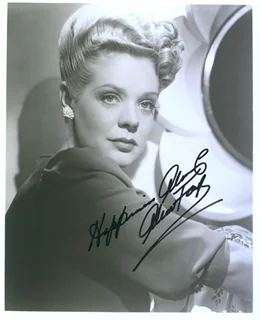 Alice Faye autograph