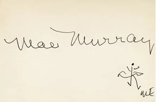 Mae Murray autograph