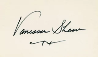 Vanessa Shaw autograph