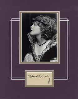 Vilma Banky autograph