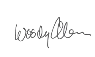 Woody Allen autograph