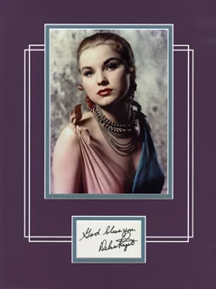 Debra Paget autograph