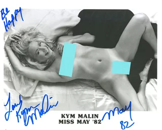 Kym Malin autograph