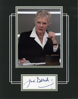 Judi Dench autograph