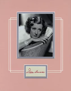 Irene Dunne autograph