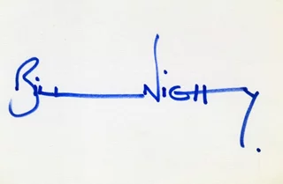 Bill Nighy autograph