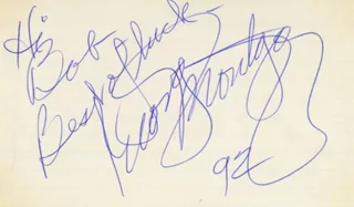 George Montgomery autograph