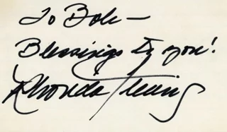 Rhonda Fleming autograph