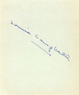 Louise Campbell autograph