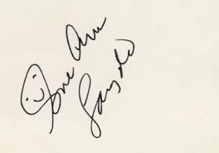 Sue Ane Langdon autograph