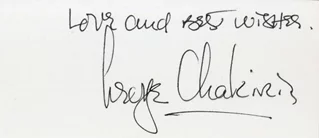 George Chakiris autograph