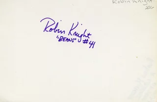 Robin Knight autograph