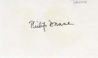 Philip Dunne autograph