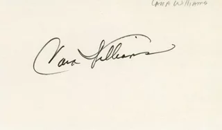 Cara Williams autograph