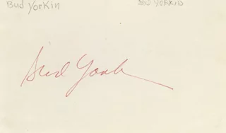 Bud Yorkin autograph