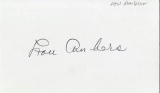 Lou Ambers autograph