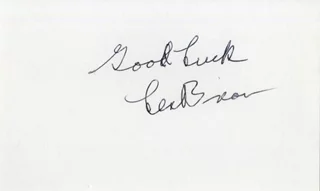 Les Brown autograph