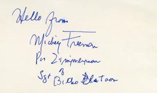 Mickey Freeman autograph